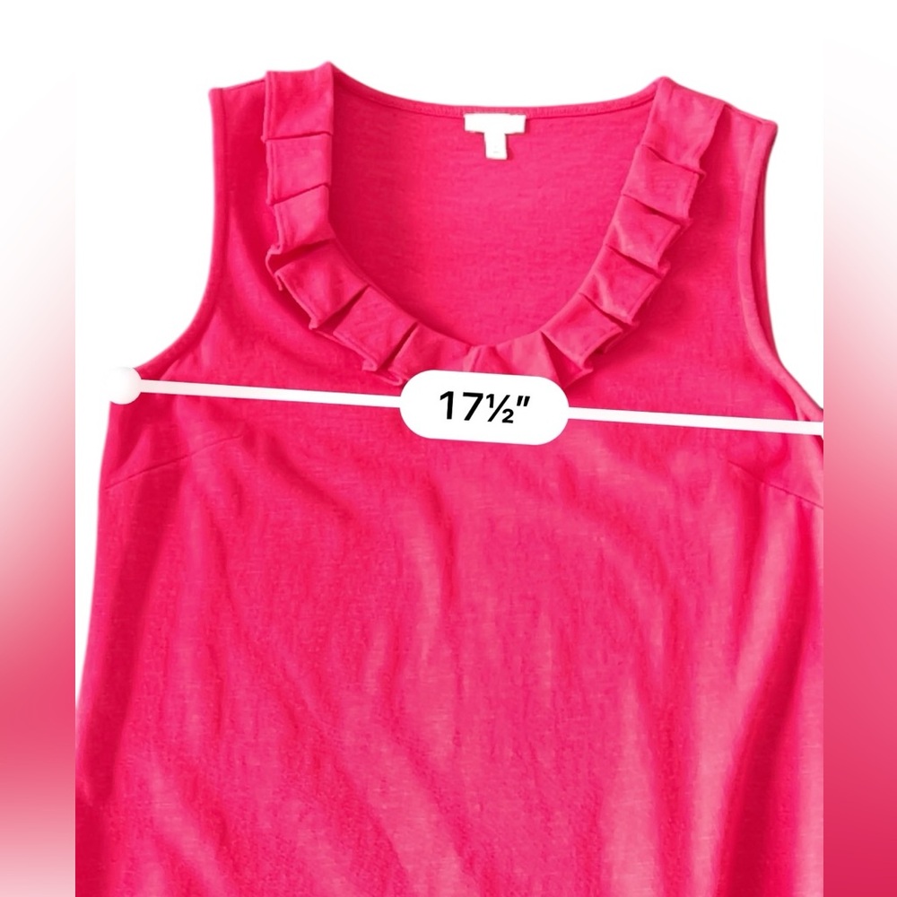 Talbots Cardinal Red Ruffle Dress size S - Picture 7 of 7